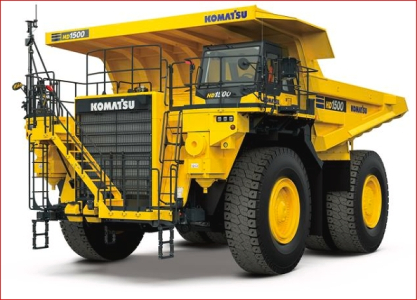 Truk angkut HD1500-8E0 Komatsu dibuat untuk performa di tanjakan