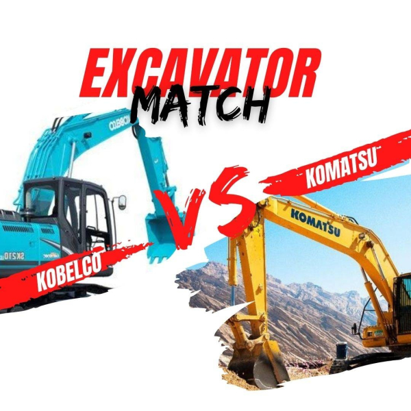 Pertarungan Seru Excavator Komatsu vs Kobelco, Siapa Menang?