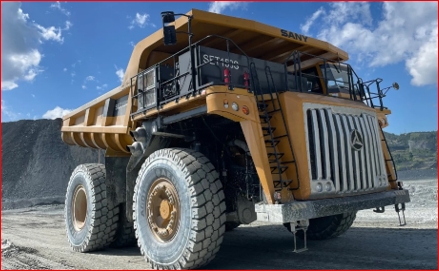 Dump Truck SANY SET150S Pertambangan Listrik Hibrid