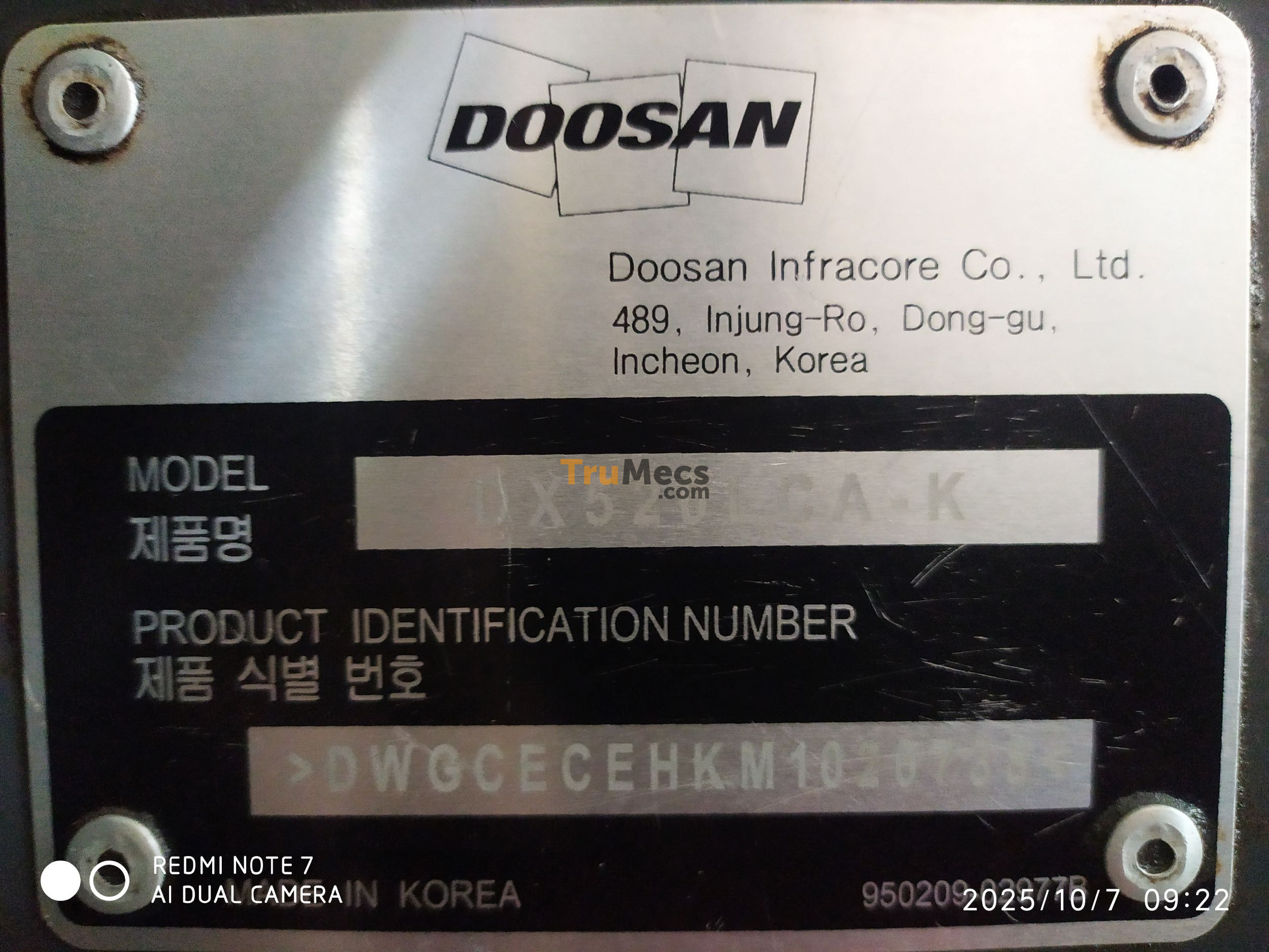 Jual Doosan Dx-520 | Trumecs