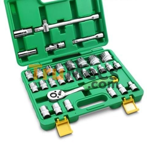 Jual 12” Dr Hand Socket Set 8-32 Mm 32 Pcs 6 Pt | Trumecs