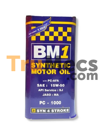 Jual Bm1 Synthetic Motor Oil 4t Sj ( 15w50) 1l | Trumecs