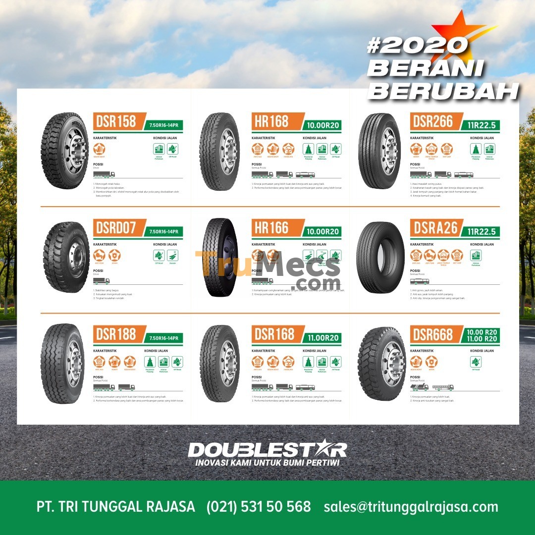 Jual Doublestar Dsr 166 1000r20 | Trumecs