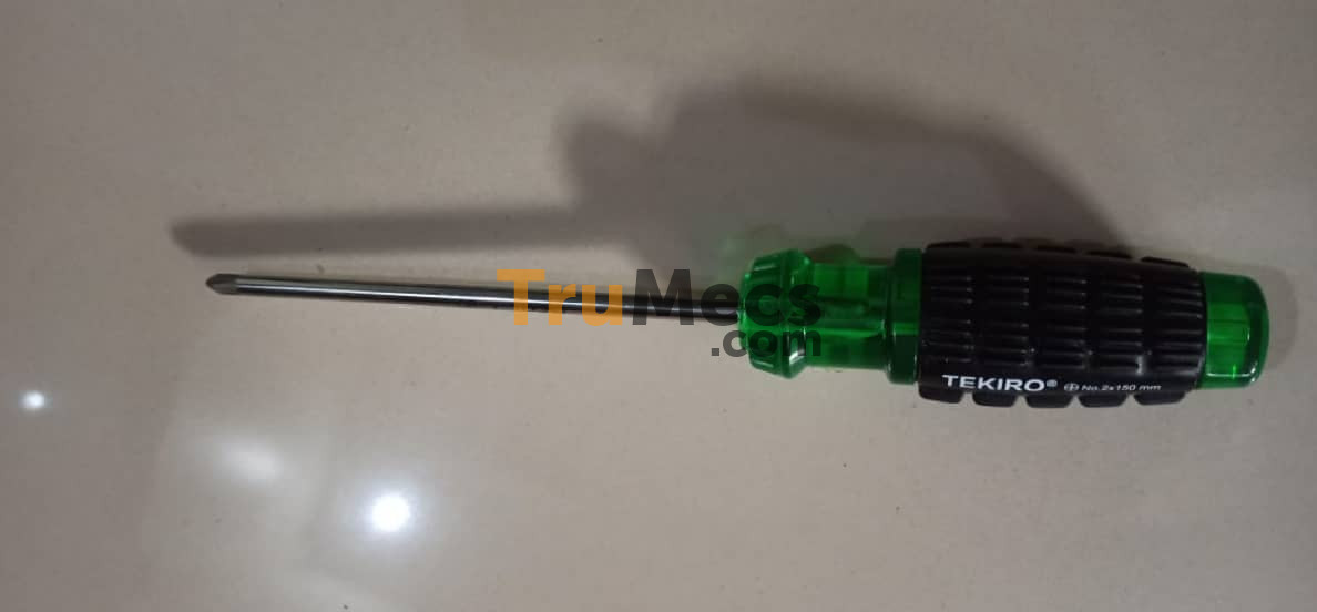 Jual Cushion Grip Screwdriver Green | Trumecs