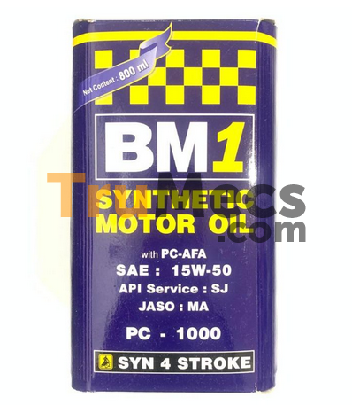 Jual Bm1 Synthetic Motor Oil 4t Sj ( 15w50) 800 Ml | Trumecs