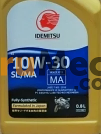 Jual Idemitsu 4t Sl-ma 10w30 Full Syn (800ml) | Trumecs