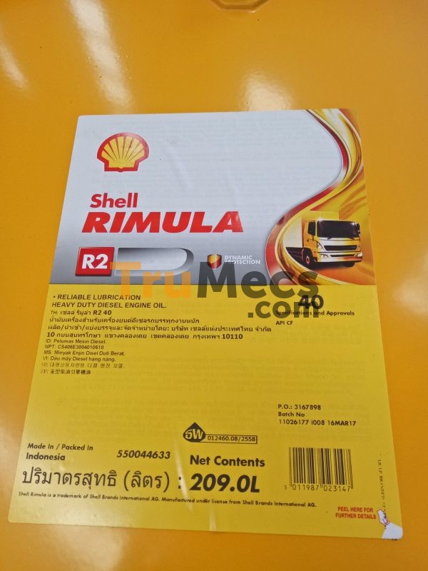 Jual Rimula R2 40 (209l) | Trumecs